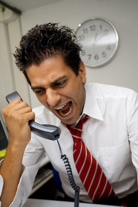 angry businessman