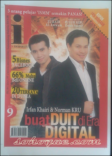 muka depan majalah irfan Khairi dengan isu kru masterclass cover majalah ik yang membincangkan tentang kru masterclass