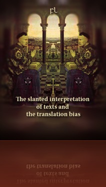 The slanted interpretation of texts and the translation bias Cover
