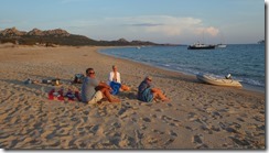Beach BBQ auf dem Traumstrand von Roccapina (Süden von Korsika)