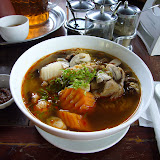 Vegetarian noodle soup at Vitking House