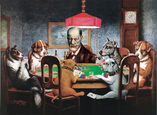 Freud sees the bet and raises with a dose of guilt...
(I snapped this from a drawing my father did of Freud and inserted it into the app!) Freud sees the bet and raises with a dose of guilt...
(I snapped this from a drawing my father did of Freud and inserted it into the app!)