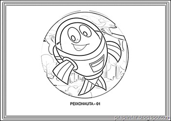 Desenhos para colorir Peixonauta - Fishnaut 