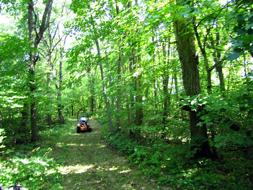 Mowing on Island Lake trail