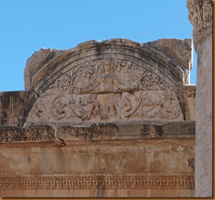 Ephesus, medusa on Temple of hadrian N