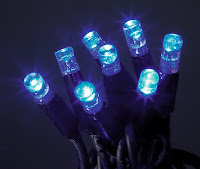 100 LED Connector Lights - Blue
