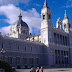 The Almudena Cathedral next to the palace.