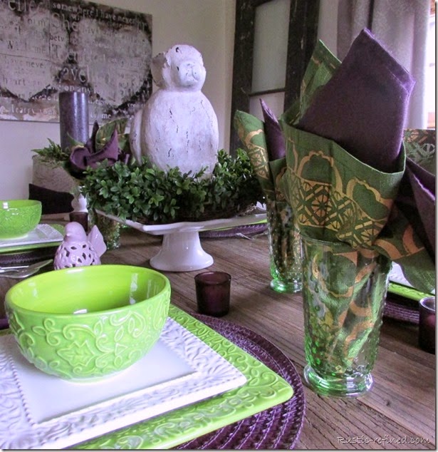 Spring Tablescape using Bright Colors Spring Tablescape using Bright Colors