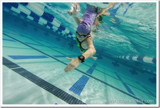 Garmin FR910XT in lap pool swimming use