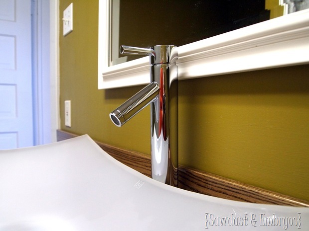 Simple Instructions for Installing a Vessel Sink Faucet {Sawdust and Embryos}