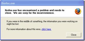 Firefox-exe has encountered a problem Firefox-exe has encountered a problem