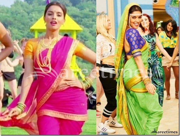 Asin_Pink_and_Green_Saree