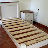 Milk-Painted Single Bed