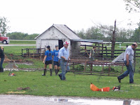 WACO Students and other volunteers help to clean up damage at 1367 111th Street in Henry County WACO Students and other volunteers help to clean up damage at 1367 111th Street in Henry County