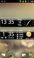 Descargar Smoked Glass Weather Clock para celulares gratis