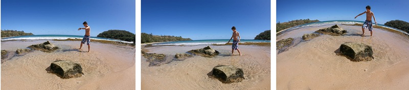 beach midday