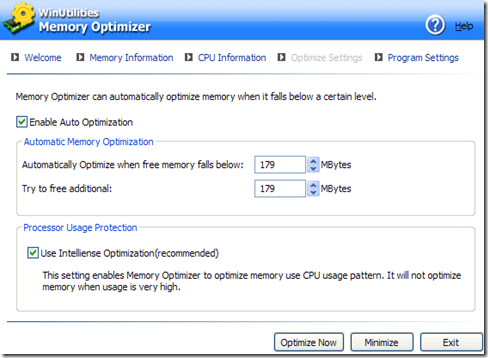 WinUtilities Free Memory Optimizer WinUtilities Free Memory Optimizer