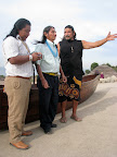 The U'wa were privileged to visit the Chumash Discovery Village, nestled between the Pacific Coast Highway and the ocean in Malibu. Their guide was Mati Waiya, a ceremonial leader and founder of the Wishtoyo Foundation (www.wishtoyo.org), an organization dedicated to reviving Chumash culture and defending their environment.