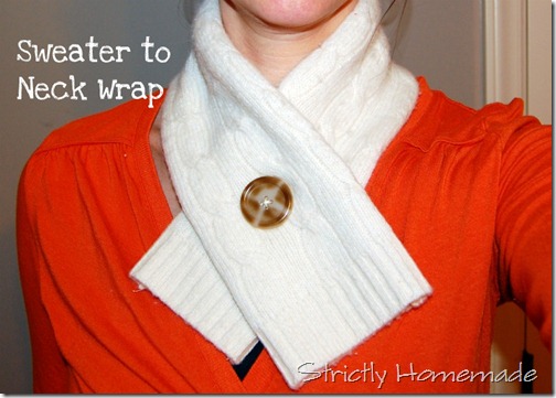 Sweater to neck wrap