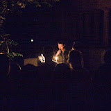 Silvio singing at Grimm place an improvisation on Der Froschkönig oder eiserne Enrich.