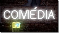 logotipo Comédia MTV: escrito com letras em luminosos de neón logotipo Comédia MTV: escrito com letras em luninosos de neón
