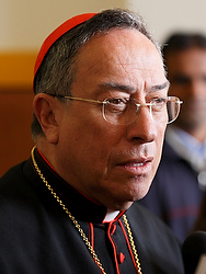 Cardinal &Oacute;scar Rodr&iacute;guez Maradiaga: 'Don&rsquo;t we realize that the climate is out of control? How long will countless people have to go on dying before adequate decisions are taken?' said the Honduran prelate during his Sunday homily, 4 December 2011. Paul Haring / CNS