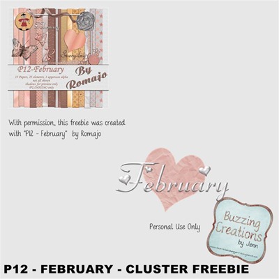 Romajo - P12 February - Cluster Freebie Preview