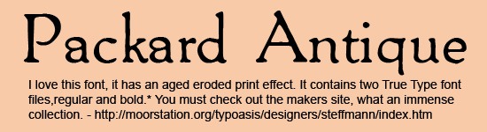 Packard-Antique-Font