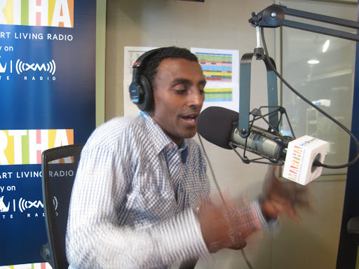 Chef Marcus Samuelsson is animated and excited about the food he cooks. Chef Marcus Samuelsson is animated and excited about the food he cooks.