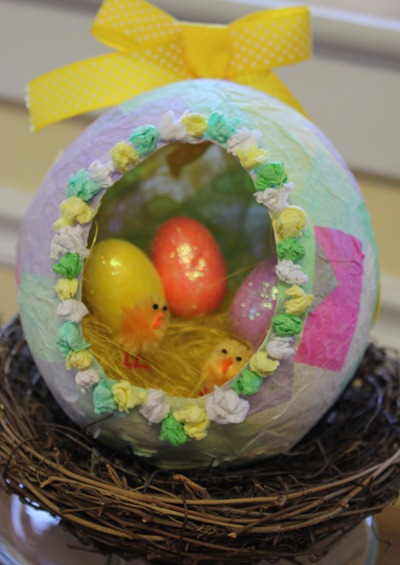 DIY easter diorama