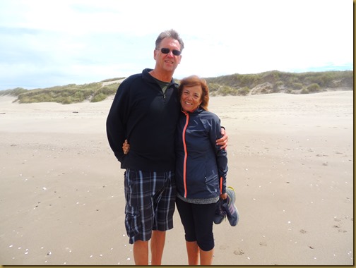 bruce and sharon on beach