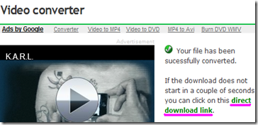 Download video convertito Online-Converter