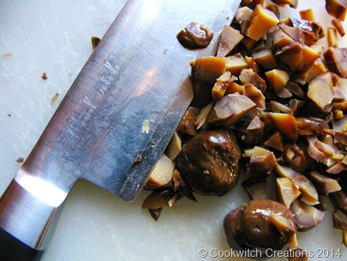 Knife and chestnuts Knife and chestnuts