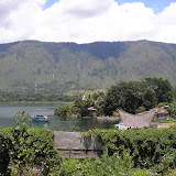 The Samosir mountain ridge as seen from Tuk Tuk (Daniel Quinn, April 2011)