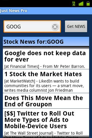 Just Market News Pro