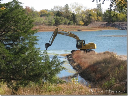 Backhoe lake, Kansas
