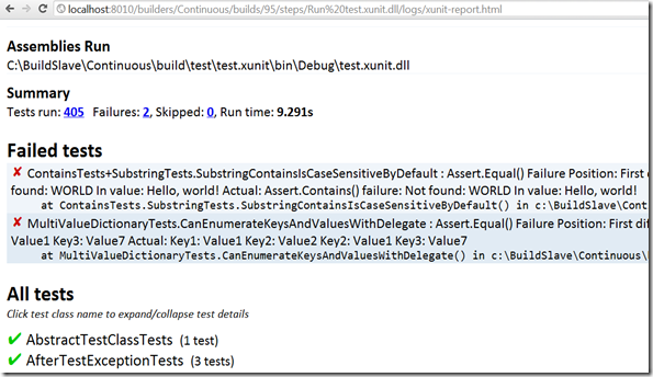 xunitreport