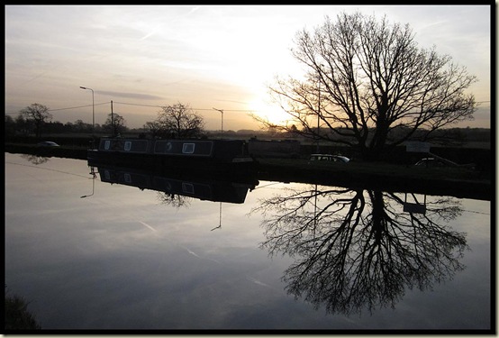 Sunrise from the Bridgewater Canal near Lymm