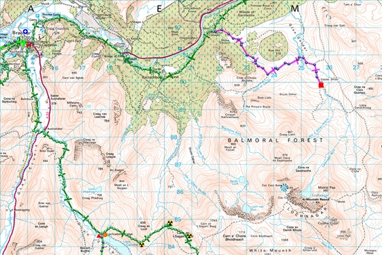 TGO CHALLENGE 2011- DAY 11- MAP