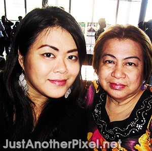 Me and my nanay before our scheduled movie screening