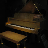Elvis Presley's piano, a gift from Priscilla,in the Country Music Hall of Fame in Nashville TN 09042011