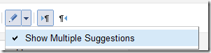 multiple suggestions