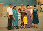 An Uzbek family posing