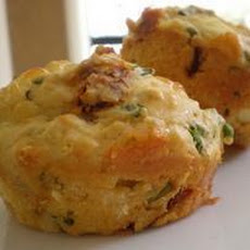 Basil, Feta, & Roasted Pepper Muffins