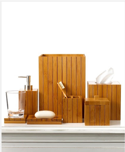 It is very easy for the bathroom to look untidy, with soap dishes, containers, cups, etc. everywhere. This set of bathroom necessities will help keep the room looking sleek and unified.
(Martha Stewart for macys.com) It is very easy for the bathroom to look untidy, with soap dishes, containers, cups, etc. everywhere. This set of bathroom necessities will help keep the room looking sleek and unified.
(Martha Stewart for macys.com)