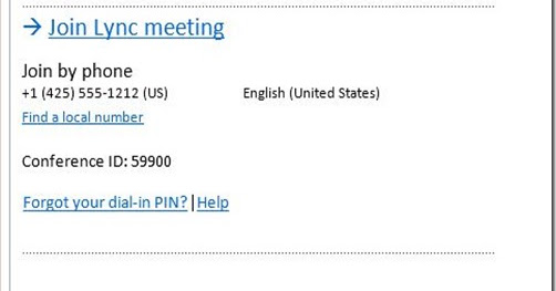 lync online meeting telephone Join your lync online meeting from any mobile or land-line phone link to international dial-in numbers. lync online meeting telephone Join your lync online meeting from any mobile or land-line phone link to international dial-in numbers.