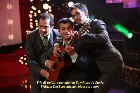 Trio de guitarra ganador en Tu minuto de Gloria.jpg
