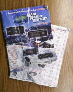 c0 HRO Ham Radio Outlet winter catalog arrived pretty beat up 2012-03-30