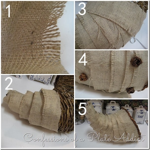 CONFESSIONS OF A PLATE ADDICT No-Sew Cornucopia Tutorial CONFESSIONS OF A PLATE ADDICT No-Sew Cornucopia Tutorial