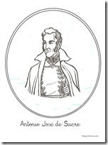 antonio jose de sucre antonio jose de sucre procer colombia colorear